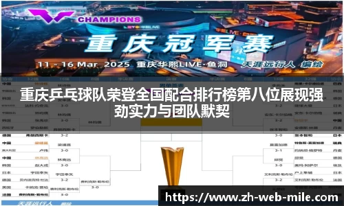 重庆乒乓球队荣登全国配合排行榜第八位展现强劲实力与团队默契
